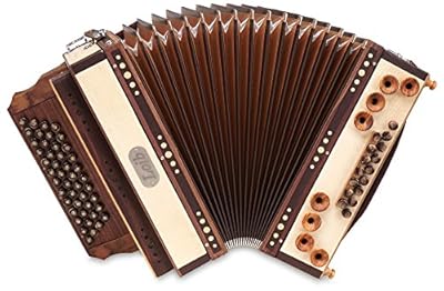 Loib Harmonika IVD Ahorn hell B-Es-As-Des (46 Diskant, 9 Helikon Bässe, Leder, Holz) natur