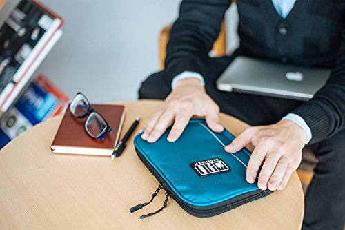 BAGSMART Universeller Elektronikzubehör-Reisekasten für Energy-Banks, USB Drive Shuttle, Kabel - 4