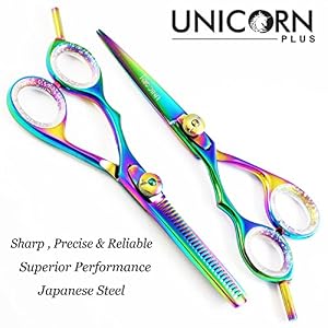 Sharp Hair Scissors Set Left Handed Titanium 5.5 Inch Professional Hairdressing Scissors 13.97 cm, Barber Scissors for… - Image 2