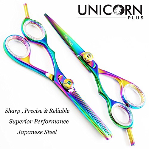 Sharp Hair Scissors Set Left Handed Titanium 5.5 Inch Professional Hairdressing Scissors 13.97 cm, Barber Scissors for… - Image 2