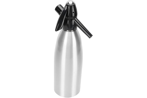 GLOGLOW Soda Makers Water Maker 1L för Cocktails Gör-det-själv-drinkar Hemmabar Utomhusbruk Lättviktsmanual Kolsyrat Vattenmaskin Bärbar Sodabryggare Aluminium Plast Mousserande Hushåll