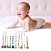 Chinatera 1 Piece Baby Girls Boys Pacifier Soother Dummy Nipple Leash Strap Wood Chain Clip Holder Random