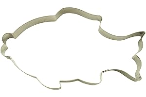 BekkiB Tagliapasta "pesce" – grande formina per biscotti dimensioni circa 8,5 x 15 cm – per cuocere biscotti e pan di zenzero – adatto alla lavastoviglie – 58