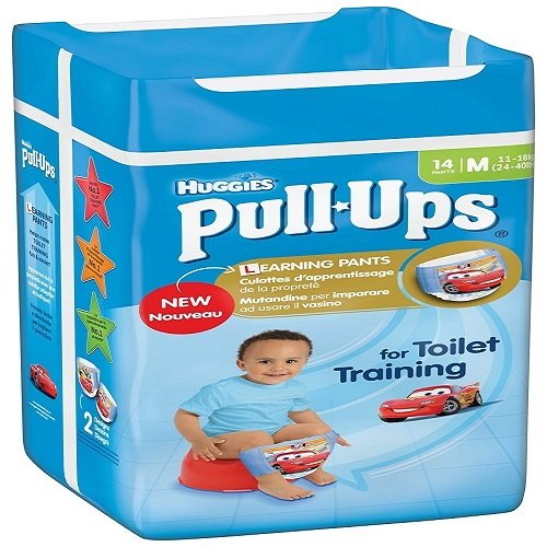 Huggies Pull Ups Potty Training Pants for Boys - Medium (11-18 kg), 14 x 6 Packs (84 Pants)