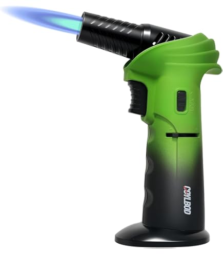 WOOSENTI Butan-Fackelfeuerzeug Mit Sicherheitsverriegelung – Vielseitig Für Küche, Grill & Handwerk