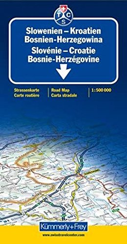 Download Carte routière et touristique : Croatie - Slovénie - Bosnie