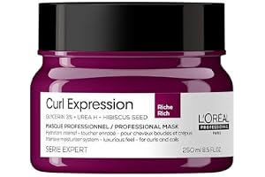 L'Oréal Professionnel | Rik fuktgivande intensiv mask för lockigt, lockigt och frissigt hår, curl expression-serie expert, 250 ml