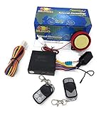 elektronischen tacho zurückstellen mit 125dB Alarmsirene 12 Volt Roller Alarmanlage mit Motorstart + 2 Handsender universal für Roller mit 12 Volt