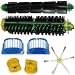 Produktbild Roomba iRobot Kit brosses centrale + brosse latérale à 6 bras + 2 filtres Aerovac + 2 coussins jaunes série 500 510 521 530 531 532 534 535 536 540 550 551 555 560 562 563 564 PET 565 570 572 577 580 581 590 600 610 625 11702 80501 80601 GD-Roomba-500 SP530-BAT VAC-500NMH-33 R3
