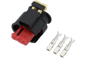 EMSea 1 Stück 3-poliger Zündspulenstecker für Kraftfahrzeuge Kompatibel mit Opel Kompatibel mit FIAT Kompatibel mit Lancia Kompatibel mit Alfa Romeo OE 284425-1 284426-1 mit 3 Crimp-Steckern