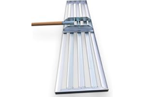 SattesGrün® | XXL Profi Rasenrakel | Rakel zum Sanden, Abziehen, Levelingrake, Flächenebner, Leveler, Lawnleveling 100x26 cm (ohne Stiel)