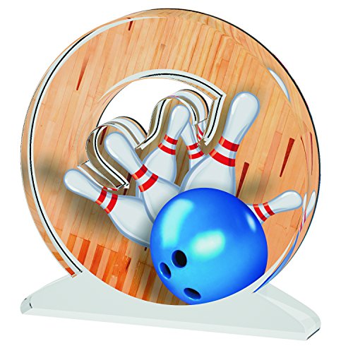 acrylate Trophée Bowling C Acrylic Trophy, Beige, S