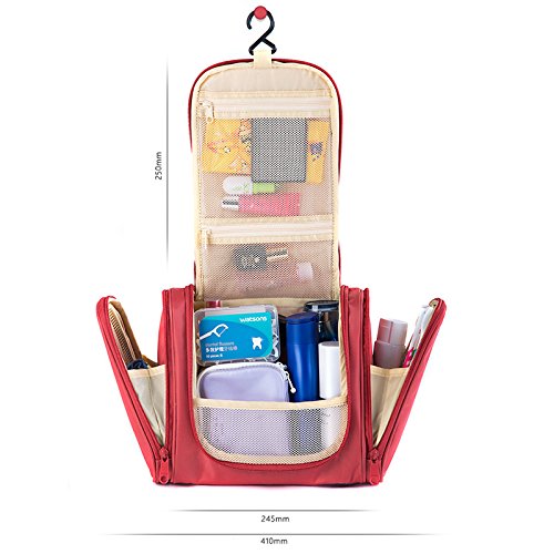 Estarer Damen Herren Kulturtasche Waschbeutel zum aufhängen Kosmetiktasche - 3