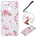 Produktbild Ysimee kompatibel mit Huawei Nova 2 Hülle, Weiche TPU Silikon Schutzhülle Linderung Transparent Handyhülle EINWEG Anti Scratch Anti Staub und Stoßfest Gummi Bumper Cover, Pinke Rose