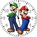 Produktbild Super Mario Luigi Wanduhr 25,4 cm Will Be Nice Gift und Raum Wand Decor X35
