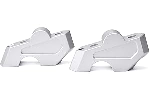 FATEXPRESS Riser manubrio moto 23mm Up 20mm Manubrio arretrato Morsetto Estensione kit adattatore Accessori per B.M.W F750GS F750 GS F 750 GS 2018 2019 2020 2021 2022 2023 (Argento)