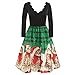 Produktbild Toasye Women Christmas Long Sleeve V-Neck Top Blouse,Ladies Christmas Cats Musical Notes Print Casual Flare Dress