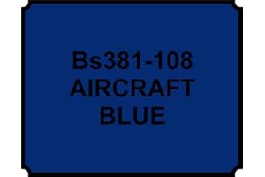 wlw BS381-108 AIRCRAFT BLUE PAINT - HEAT RESISTANT - 400ML AEROSOL SPRAY PAINT CAN GLOSS
