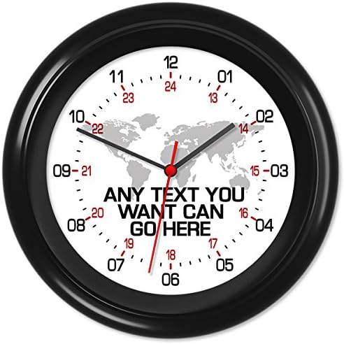 24 Hour Military World Time Zone Zulu Amateur Radio Clock #01 (Can be personalised)
