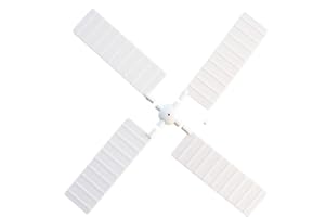 TOWOOZ Windmill Sails - Replacements for Garden Windmill - Ref: 17" DIAMETER / GIANT / WHITE CTR BOSS. [Replace your sails with same colour centre boss ONLY - see our other listing for RED CTR BOSS]
