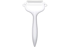 KYOCERA - CP10NWH - Eplucheur rasoir blanc avec lame céramique ultra tranchante - matériau sain qui ne rouille pas et n'oxyde pas les aliments