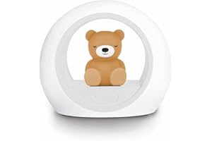 ‎ZAZU KIDS Zazu Nachtlicht Billy der Bär – Erschrecke die Dunkelheit mit Billy | Baby-Einschlafhilfe mit automatischer Abschaltung und Schreisensor | Einstellbare Helligkeit | Weinaktiviertes Nachtlicht