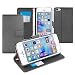 Produktbild Orzly® - Multi-Functional Wallet Stand Case für Apple iPhone SE (2016), iPhone 5S (2013), iPhone 5 (2012 Original Version der 4.0 Zoll Modell) - SCHUTZHÜLLE mit integrierte BRIEFTASCHE + STAND mit Magnetischen Deckel - SCHWARZ