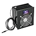 Produktbild KKmoon DC 12V 70W Digital Thermostat mit Temperaturregler, Acryl Material Kühler Lüfter Temperaturanzeige mit 3 stellig LED Anzeige für Aquarium Meerwasser Süßwasser mit niedrigem pH Wert Schwarz