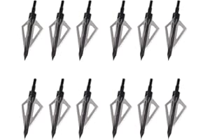 TY Archery 12 Stück Pfeilspitzen mit 100 Körnern Jagdspitzen für Carbonpfeile, Armbrüste, Aluminiumpfeile und Glasfaserpfeile im Bogenschießen
