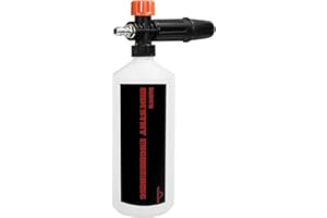 YAMATIC Snow Foam Lance for 1/4 Inch Quick Connect Pressure Washer Gun, Adjustable Foam Cannon Soap Sprayer Bottle 1 Liter for Car Washing