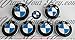 Price comparison product image WHITE & DARK BLUE M SPORT BMW Badge Emblem Overlay HOOD TRUNK RIMS FITS ALL BMW X Drive