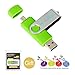 Produktbild MAXINDA USB-Stick 16 GB/32 GB/64 GB drehbar OTG Dual-USB 2.0 mit 1 m USB-Kabel für Android Smartphone und Tablet/Laptop