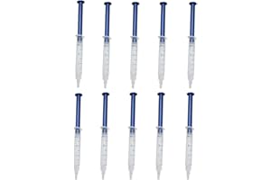 funchic 10PCS 3ML Teeth Whitening Gel Kit, Refills 35% CP Bleaching Gel Tooth Whitener Gels Syringe for Home, Office or Travelling