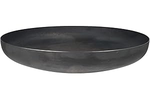Fire World - Robuste Feuerschale Klöpperboden 60 cm | Pflanzschale aus hochwertigem Stahl | Ideal für gemütliche Abende unter Freunden | Für Terrasse, Garten und Camping