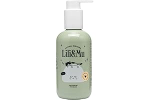 NATURAL BABYCARE LILI&MU LiliΜ Champú para Bebé y Gel de Ducha 200 ml - Desde el 1er Día, Dermatológicamente Probado - Alantoína, Aceite de Jojoba, Caléndula, Aloe Vera - Espuma de Baño, Cosmética Natural