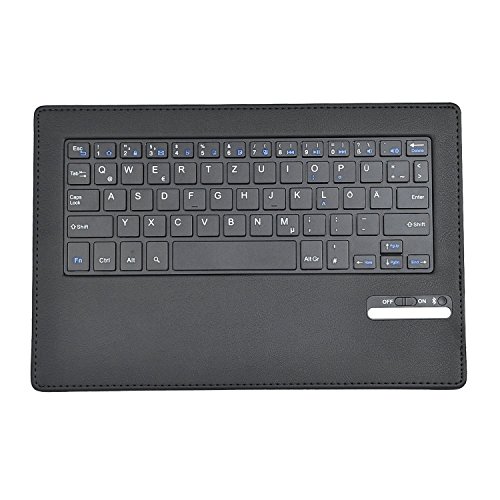 Lenovo YOGA Tablet 3-10 QWERTZ Tastatur, ELTD Bluetooth Tastatur (QWERTZ Tastatur) für Lenovo YOGA Tablet 3-10, Not für Lenovo YOGA Tablet 3-10 Pro – mit Standfunction, Schwarz - 6