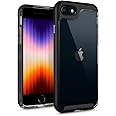 CASEOLOGY Skyfall Back Cover Case Compatible with iPhone SE 3 2022/8/7/SE 2020(Thermoplastic Polyurethane and PC | Matte Black)