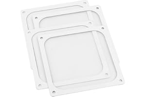 S SIENOC 4 x 120mm PC Computer Chassis Ventola Cooler Polvere Filtro Case Antipolvere Griglia, Magnetico (4 x 120mm, Bianca)