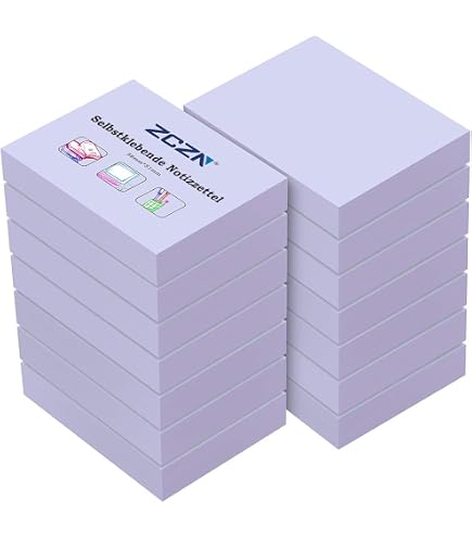 Blocs Notes Autocollants - 1400 Feuillets Jaunes 51x38mm - Idéal Pour Mémos Et Rappels