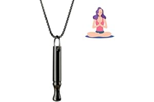 ANGIVLGA Anxiety Relief Necklace,Anapana Breathing Necklace,Calms For Anxiety,Durable Stainless Steel Necklace,Meditation Practice Relaxation Gifts For Women