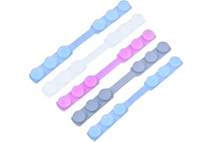 EXCEART 5 Stücke Maskenhaken Silikon Ohrhaken Ohrhalter Headset Ohrbügel Ohrpolster Einstellbar Ear Hook für DIY Ma Ske Mundschutz Ohrschutz Gesichtsschutz (Zufällig)