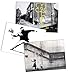 Produktbild Banksy Street Art Graffiti Poster 3er Set I - Kunstdrucke - Red Balloon, Throwing Flowers, Pollard Street, Plakat 59 cm x 42 cm + Geschenkverpackung. Verschenkfertig!