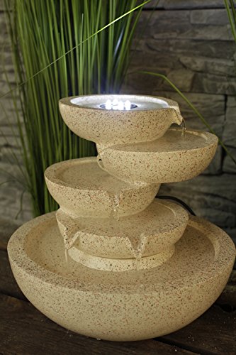 Zimmerbrunnen Conchas mit LED-Beleuchtung Springbrunnen Wasserspiel Tischbrunnen - 2