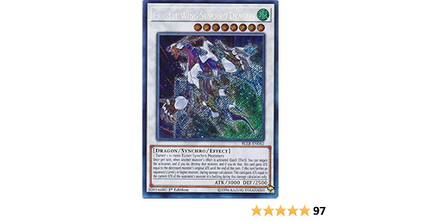 Yu Gi Oh Crystal Wing Synchro Dragon Bllr En062 Secret Rare 1st Edition Battles Of Legend Light S Revenge 1st Edition Amazon De Spielzeug