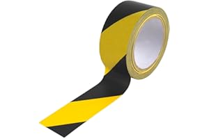 5 STAR Robinson Young Ruban de signalisation Noir/jaune 50 mm x 33 m (Import Royaume Uni)