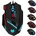 Produktbild Zelotes T90 9200 DPI Gaming Maus,8 Tasten,13 LED Light Modi,gewicht tuning,USB Wired Gaming Mäuse für Pro Gamer PC MAC (Schwarz)