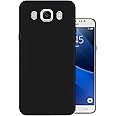HELLO ZONE Exclusive Matte Finish Soft Back Case Cover for Samsung Galaxy J7 2016 - Black