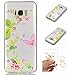 Produktbild Galaxy S8 Case, Anlike Schutzhülle Handytasche Cover Case Weiche TPU Silikon Schlank Flexibel Handy Hülle für [Samsung Galaxy S8 (5,8 Zoll)] Malerei Stil Design - Schmetterling - Blume
