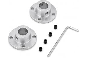 Regun Flänskopplar-2 st M4 styv flänskoppling motor axelkoppling koppling koppling ID 12 mm OD 18 mm