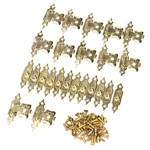 Preisvergleich Produktbild KING DO WAY 12 Stk Schatullenverschluß Schatullenschloß Truhenverschluss Kastenverschluß
